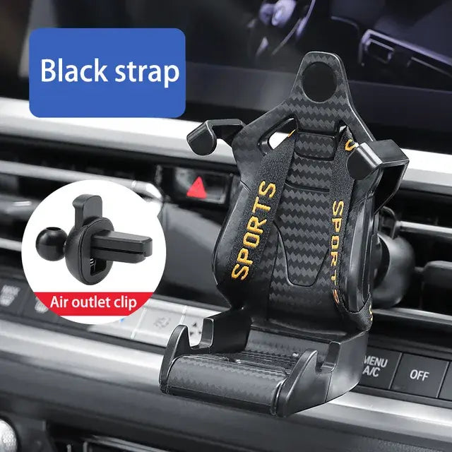 Racing Seat Design Car Phone Holder